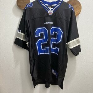 Dallas‎ Cowboys Jersey Mens Medium Emmitt Smith Black Variant Reebok NFL Y2K